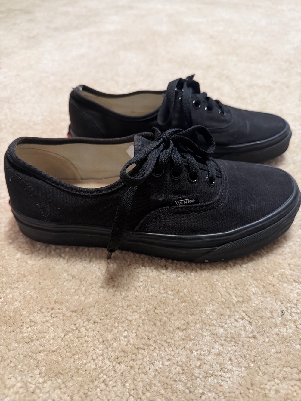 Vans Women’s Black Low-Top Canvas Sneakers